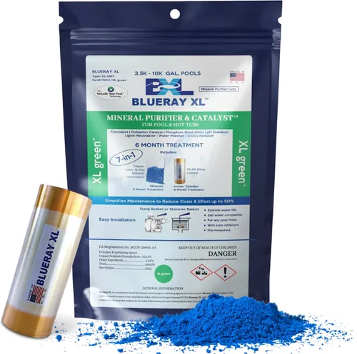 Vista 13 de Purificador mineral XL Purple & Catalyst™ - Clarificador de agua para jacuzzis y piscinas con paquete mineral y ionizador de cobre - Unidad