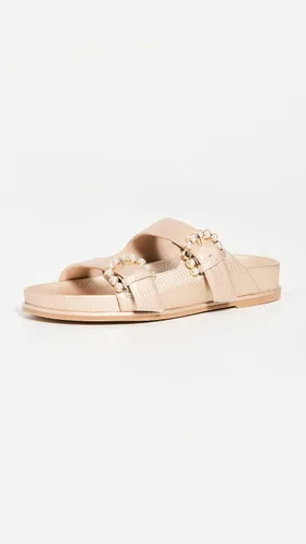Vista 4 de Stuart Weitzman Sandalias Piper Slide para mujer, Metálico