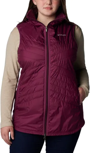 Vista 7 de Columbia Chaleco largo Mix It Around para mujer, Marionberry, XS