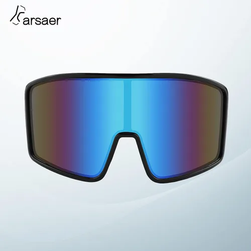 Vista 3 de Karsaer Vision Sports - Gafas de sol de ciclismo de una pieza para exteriores resistentes al viento gafas de los años 80 para mujeres y hombres