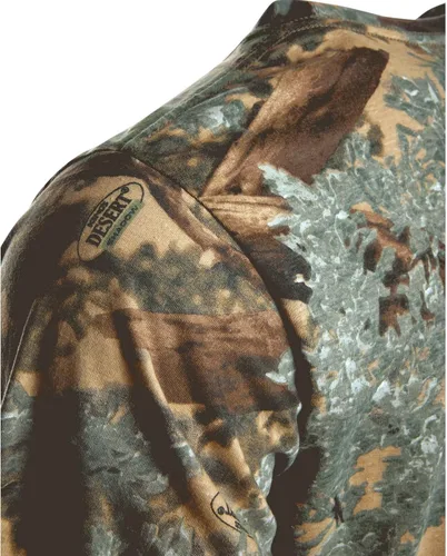 Vista 4 de King's Camo Camiseta de caza de manga corta de algodón Desierto sombra