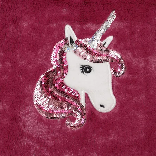 Vista 5 de BTween Wooby Pijamas para niñas pijamas para niños con camisa y pantalones de felpa pijamas de dos piezas con diseño de unicornio o zorro