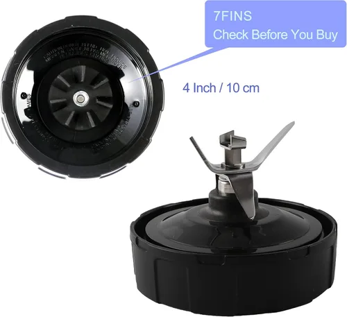 Vista 11 de 1 paquete de conjunto de cuchillas extractoras de 7 aletas para licuadora Ninja, cuchilla para licuadora Ninja, piezas de repuesto compatibles