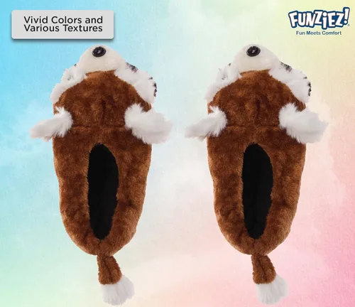 Vista 3 de Fuzzy Lobster Slippers for Women & Men, Pig, Fish, Sloth Funny House Shoes for Indoor & Outdoor, Animal Duck, Cute Novelty