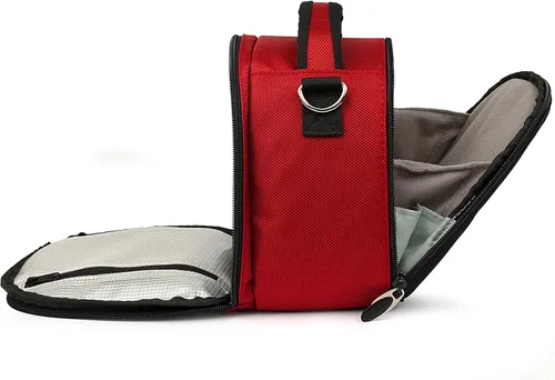 Vista 4 de Transporte para Nikon CoolPix W150, B600, A1000, Z50, D780, Z7, Z6, D3500, W300, Rojo