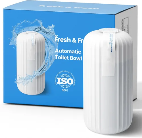 Vista 9 de Fresh & Fresh Limpiadores automáticos para inodoros (verde bosque) – 1 botella (hasta 2500 descargas/botella), limpiador de inodoro comercial