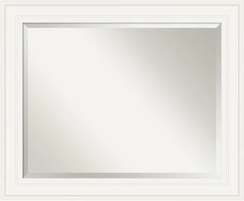 Vista 43 de Amanti Art - Espejo de baño blanco para sobre lavabo, espejo de tocador rectangular blanco de 35x45 para gabinete, marco moderno extragrande, se