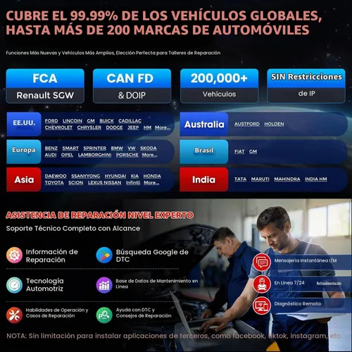 Vista 4 de Launch X431 V X431 5ª generación (X431 Pro Sistema) tablet escáner de diagnóstico Android OS de 8 pulgadas con WiFi y Bluetooth.