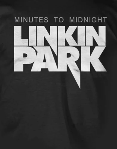 Vista 3 de Linkin Park Camiseta Minutes To Midnight Band Logo Oficial Hombres Negro Talla XXL, Negro