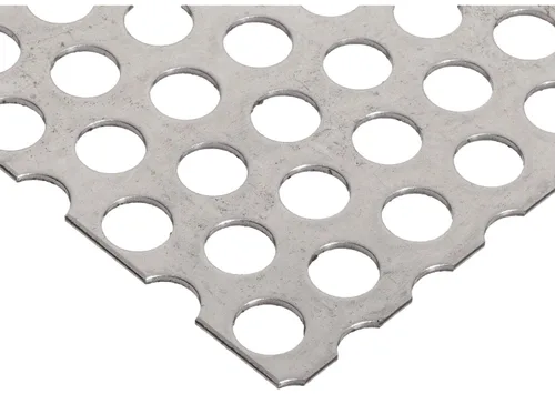 Vista 21 de 304, hoja perforada de acero inoxidable, sólida, acabo sin pulir (molinillo), sistema imperial, escalonada, 1