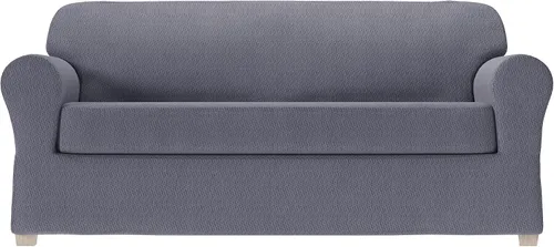 Vista 9 de Zenna Home Simply Fit - Funda elástica para sofá (1 pieza), color crudo