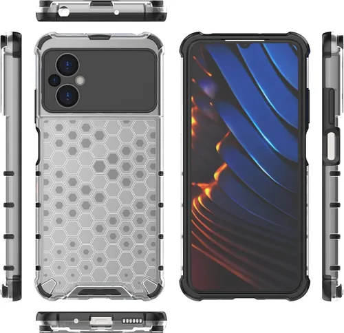 Vista 40 de Funda para Xiaomi Poco M3 cubierta,Funda para Xiaomi Poco M3 Funda 2 en 1 Teléfono Funda Negro