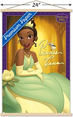Vista 3 de Trends International Disney - Póster de pared de la princesa y la rana de la princesa Tiana, 22.37 x 34.00 pulgadas, paquete de impresión premium
