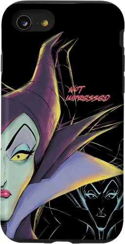 Vista 18 de iPhone 16 Disney Villains Maléfica No Impressed Funda de Halloween