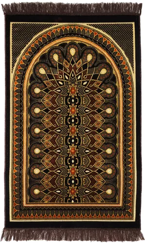 Vista 38 de Alfombra de oración – Alfombra turca Janamaz Sajada de felpa suave para hombres y mujeres, alfombrilla de oración lisa y sólida, regalo de Ramadán