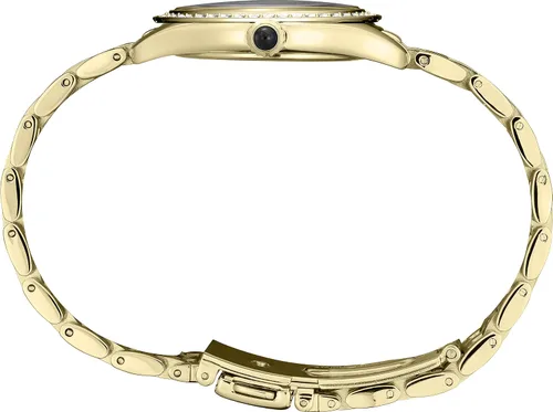 Vista 2 de SEIKO Reloj de vestir de cuarzo para mujer con correa de acero inoxidable dorado 13 Modelo SUR394 plateado