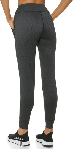 Vista 3 de Tommy Hilfiger Pantalones deportivos de yoga para mujer, diseño de rayas altas