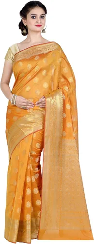 Vista 15 de Chandrakala Banarasi - Sari para mujer con blusa sin costura (1105)