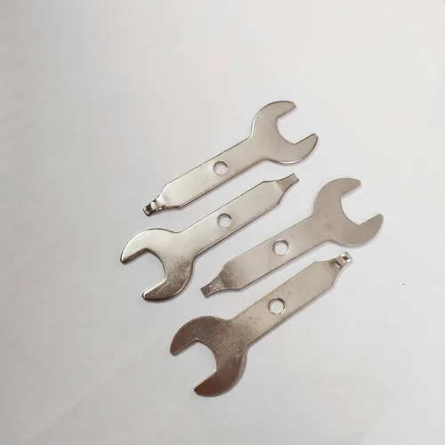 Vista 3 de Llave de extremo abierto de 3/8 de pulgada, llave de tuerca de 0.374 in para herramienta rotativa, llave de acero inoxidable, llave compatible