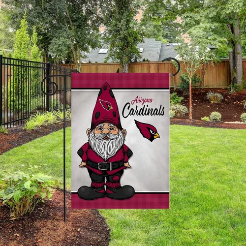 Vista 3 de Rico Industries NFL Gnomo - Bandera de jardín de doble cara de 13 x 18 pulgadas