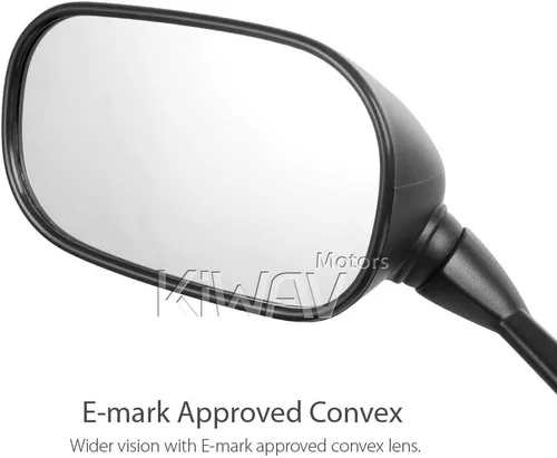 Vista 3 de KiWAV Espejo de repuesto OEM Street Legal E-Mark certificado FY288 compatible para Yamaha FZ1 (2006-2014) mano izquierda x1 pieza