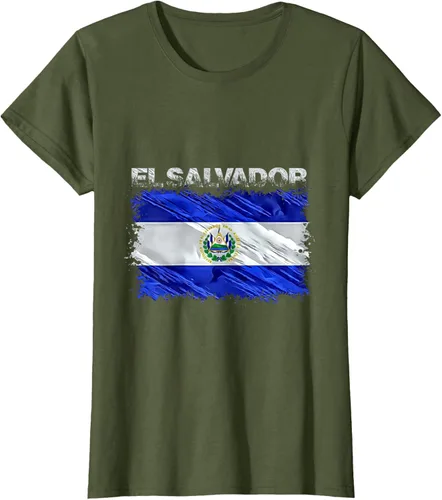 Vista 73 de Camiseta El Salvador, Negro