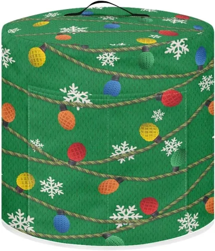 Vista 26 de Suobstales Cubierta para aparato con estampado de estrellas de mar de playa, cubierta antipolvo, funda portátil para olla a presión con bolsillo