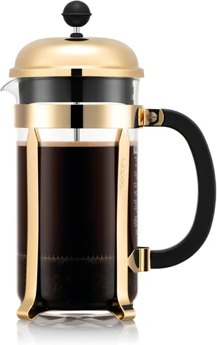 Vista 43 de Bodum Chambord - Cafetera de prensa francesa, Jarra de vidrio, Cromado