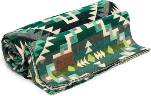 Vista 13 de QISU Manta de Lana Tipo Throw Grande, Hermosa, Cálida, Hecha a Mano en Ecuador por Artesanos Locales 94″ x 78″ Ultra Suave, Hipoalergénica