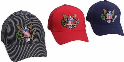 Vista 4 de American Train Engineer & Eagle Hats Negro