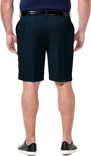 Vista 2 de Haggar Men's Cool 18 Pro Straight Fit Flat Front 4-Way Stretch Expandable Waist Short-Big & Tall Sizes