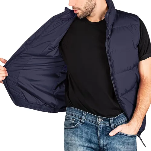 Vista 3 de Chaleco acolchado para hombre, chaqueta de invierno cálida, sin mangas, ligera, resistente al agua, talla M a 3XL