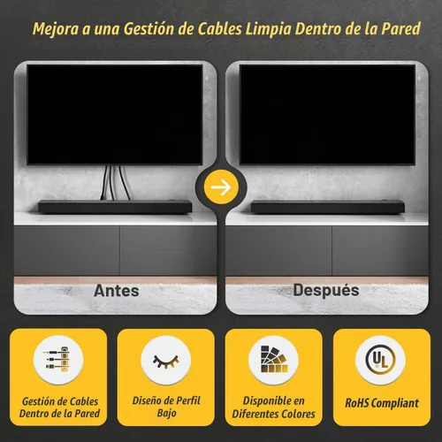 Vista 7 de DataComm Electronics, Placa de TV Split Style Negro