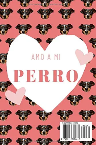 Vista 2 de Amo A Mi Perro Este diario de salud y alojamiento de perros es perfecto para todos los amantes de los perros Vigile la salud de su mascota favorita