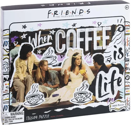 Vista 5 de Paladone Friends Coffee is Life - Rompecabezas de 1000 piezas, producto