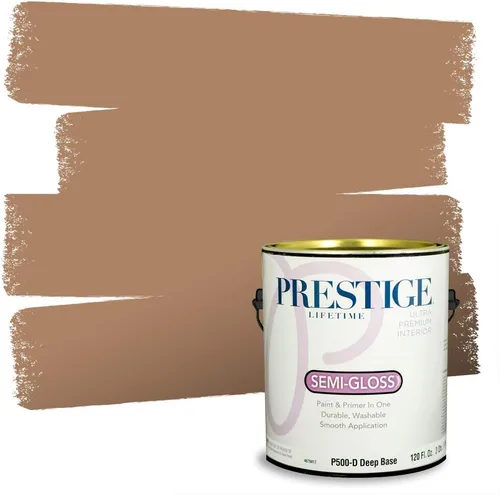Vista 134 de PRESTIGE Pintura exterior e imprimación en uno, bronceado Aberdeen, plano, 1 galón