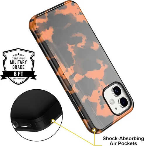 Vista 5 de Funda Linda con Estampado de Guepardo para iPhone 11, Funda de Caparazón de Tortuga de 6.1 Pulgadas, Diseño Estético, Moderno, Fresco, de Lujo