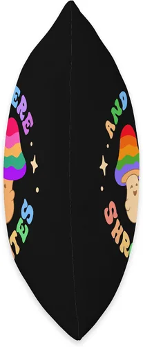 Vista 2 de Shroommates! Cute Groovy Gay Rainbow Mushroom Fans And They Were Shroom Mates Roommates Funny Pride Queer Joke - Almohada de 16 x 16 pulgadas