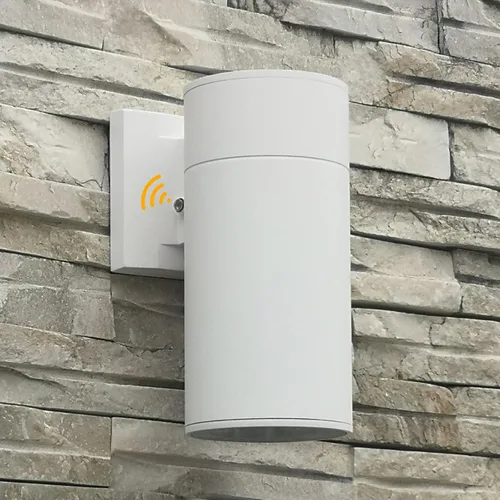 Vista 25 de Lámpara de pared para exteriores, iluminación exterior – Listado ETL, aluminio fundido a presión antioxidante, impermeable, diseño de cilindro