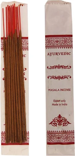 Vista 4 de Varillas de incienso ayurvédico, paquete variado de 12 fragancias de primera calidad, salvia blanca, albahaca, vainilla, naturaleza, fresco, palo