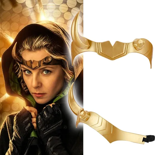 Vista 5 de Kuberas Casco de máscara de cuerno de dama para cosplay, serie de películas 2021, casco de disfraz de Halloween, accesorios de fiesta