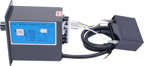 Vista 7 de Motor de engranajes eléctrico 110V 250W 10K Monofásico de alto par motor reductor de engranajes de CA 0-135 RPM Controlador de velocidad variable