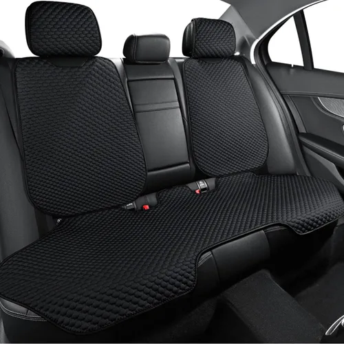 Vista 3 de Fundas de asiento de automóvil para Ford Mustang Mach-E, cojines de asiento transpirables, cómodos protectores de asiento delanteros y traseros de 5