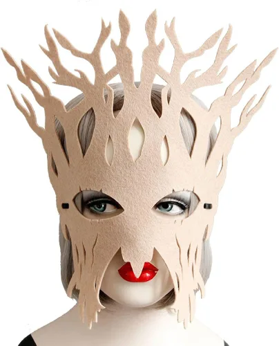 Vista 2 de ZLTFashion Máscaras de máscaras, máscara de árbol de Navidad, decoración de broma