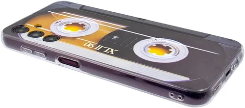 Vista 6 de Compatible con Samsung Galaxy A14, funda delgada de doble casete retro a prueba de golpes, suave, funda protectora para Samsung Galaxy A14