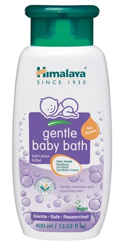 Vista 7 de Himalaya Gentle Baby Bath, Baby Wash, libre de parabenos, SLS/SLES y ftalatos (6.8 fl oz 1-PACK) Limpiador suave y no irritante para nutrir