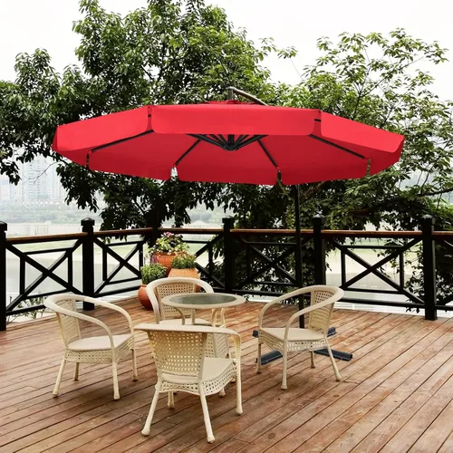 Vista 2 de ABCCANOPY Sombrillas voladizas prémium de 9 pies para patio