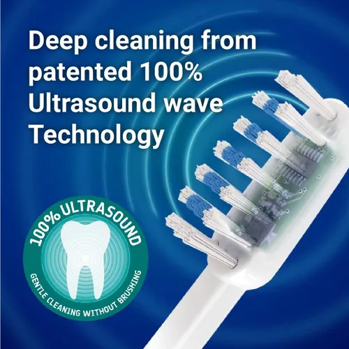 Vista 5 de Emmi-dent Platino 4 pines Braces Bristle-Head Attachments – Cabezales de repuesto para cepillos de dientes eléctricos. Limpia con ondas