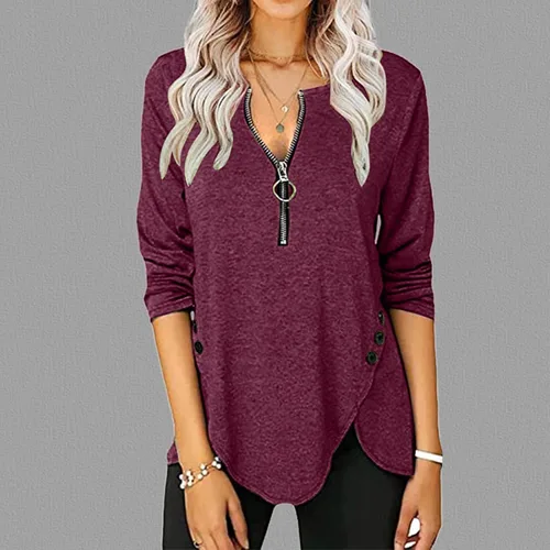 Vista 4 de Blusa de seda de manga corta para mujer, blusa casual de moda, tops Mod BOD