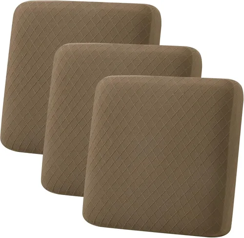 Vista 32 de hyha Fundas de cojín para sofá al aire libre, fundas lavables para sofá seccional, jaspe de diamante, funda elástica para cojín de asiento de sofá